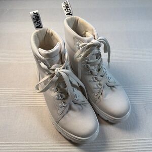 Dr. Martens Women's White Combat Boots